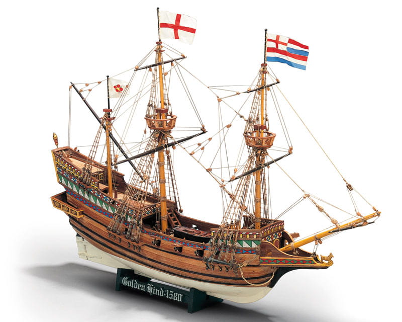 Golden Hind Bausatz im Massstab 1_53 von Mamoli fuer Modellbau-Enthusiasten