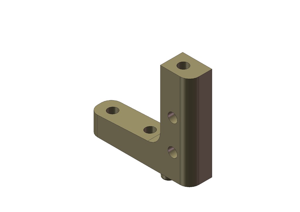 Robitronic Aluminium Radio Plattenhalterung links
