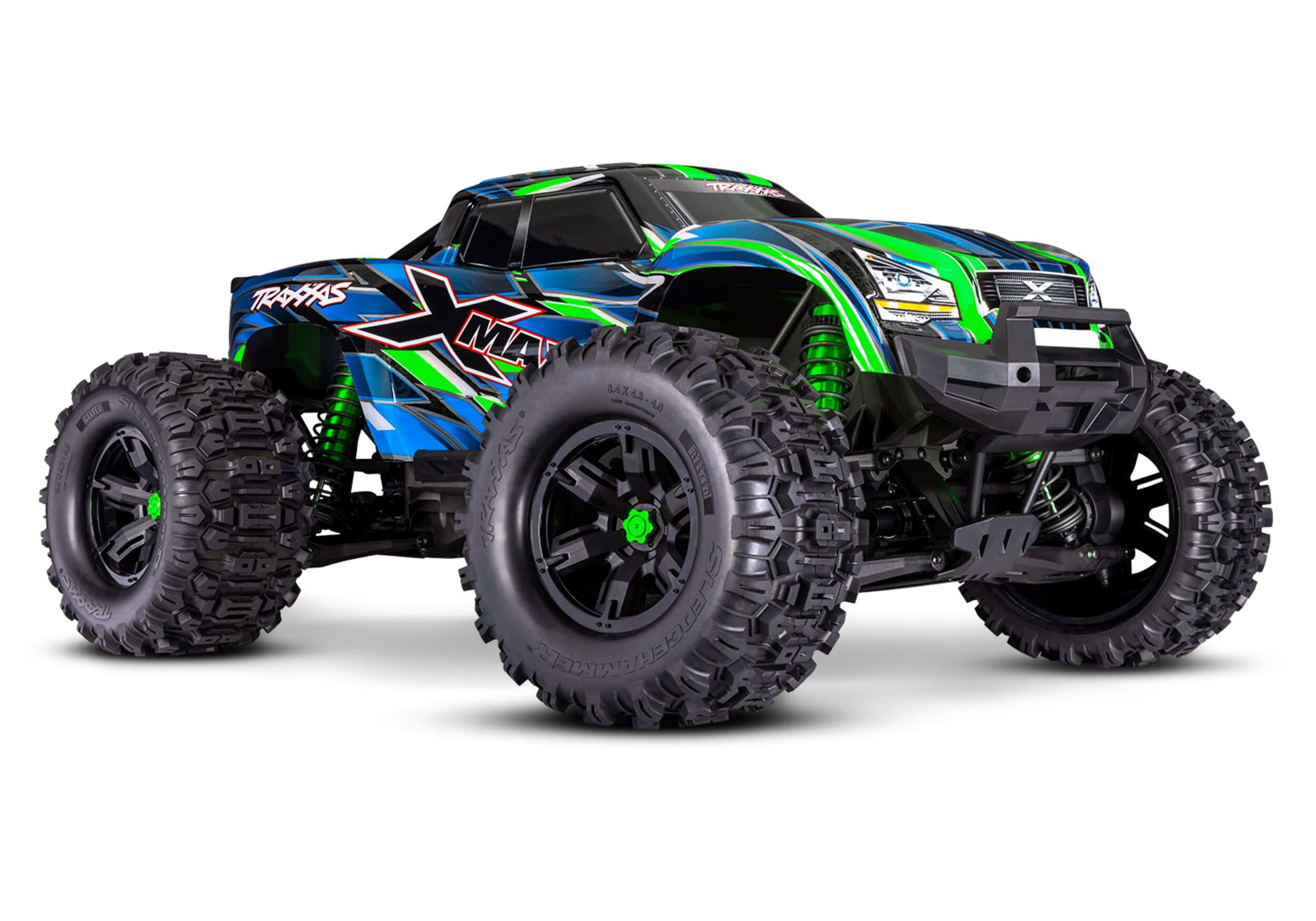 Traxxas XMaxx Monstertruck Belted Edition 1_7 Gruen fertigmodell Traxxas X-Maxx Monstertruck Belted 1_7 RTR Gruen