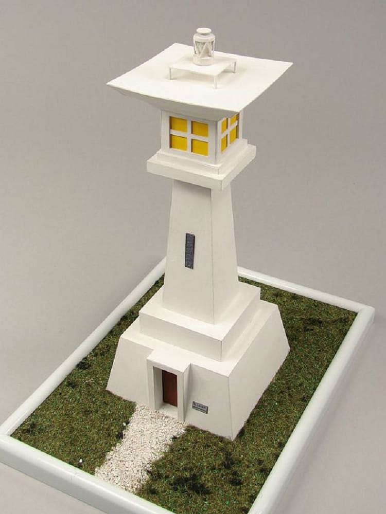 Shipyard Leuchtturm Udo Saki Lighthouse Japan 1967 1:72 Laser Kartonbausatz