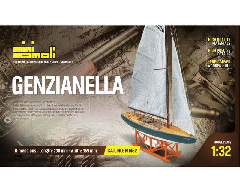Mini Mamoli Segelschiff Star Genzaniella 1:32 Holz Bausatz