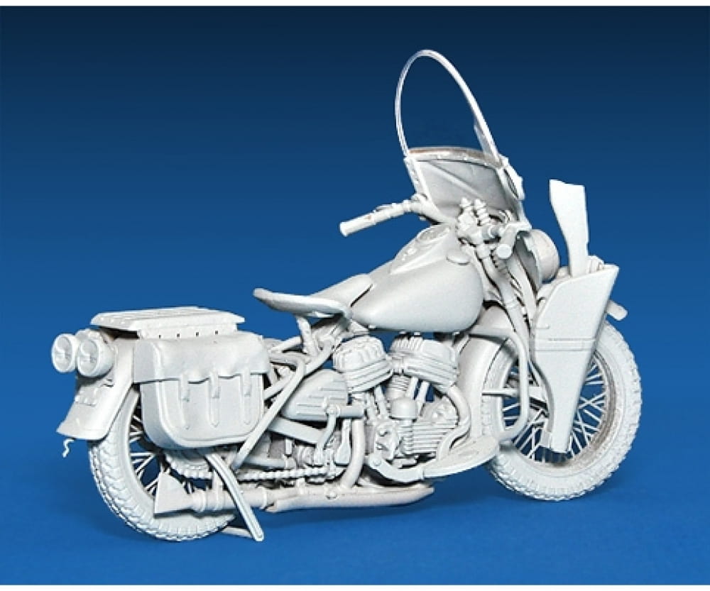 Plastikmodellbau von Miniart 1-35 us millitaerpolizei m motorrad