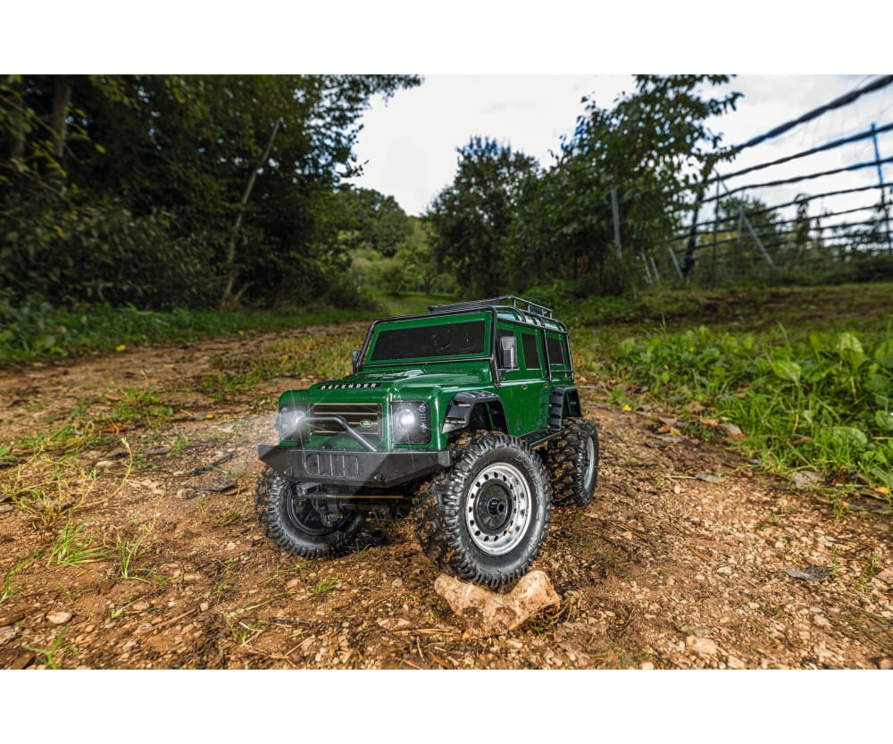 Carson RC 1:8 Land Rover Defender 100% RTR British grün