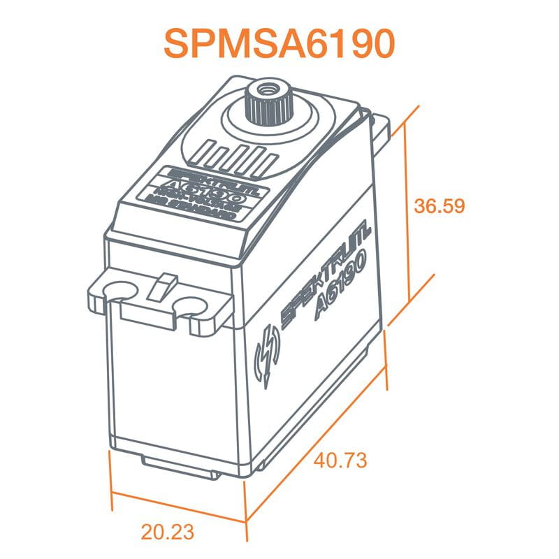 Spektrum A6190 Standard Metal Gear HV Servo