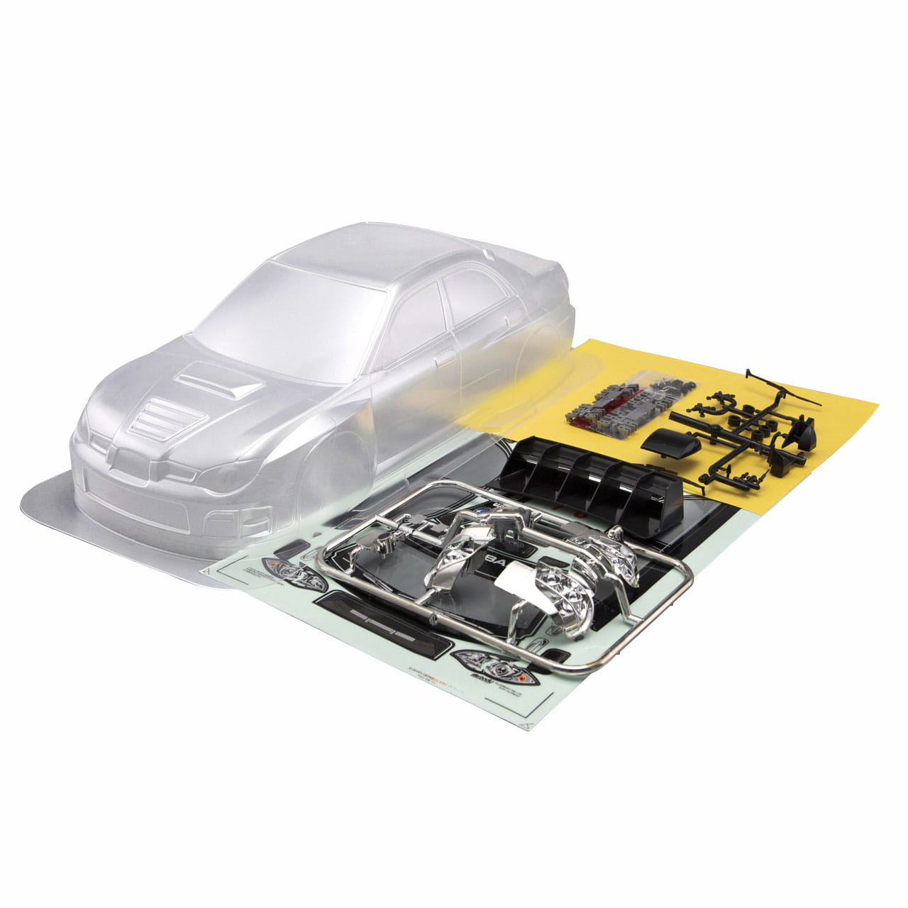 Killerbody Subaru Impreza WRC 2007 Karosserie unlackiert 195mm Kit Killerbody Subaru Impreza WRC 2007 Karosserie unlackiert 195mm Kit