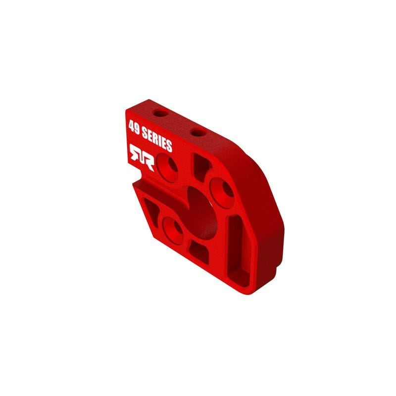 Arrma Aluminum Motor Plate 49 Series Red - RC-Zubehoer