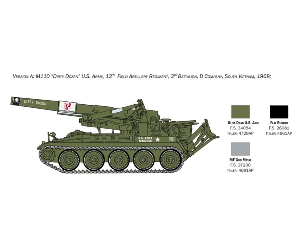 Italeri 1:35 M110 Self Propelled Howitzer