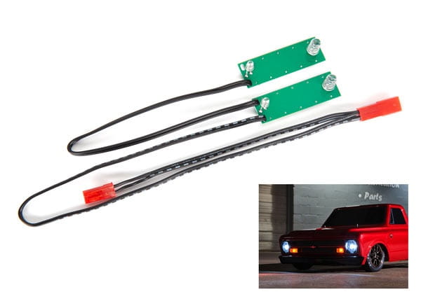 Traxxas Led Licht Set Vorn Komplett Weiss Inklusive Kleinteile - RC-Zubehoer