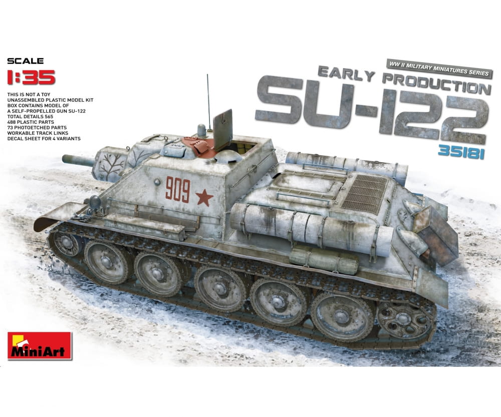 Plastikmodellbau von Miniart 1-35 su 122 fruehe produktion