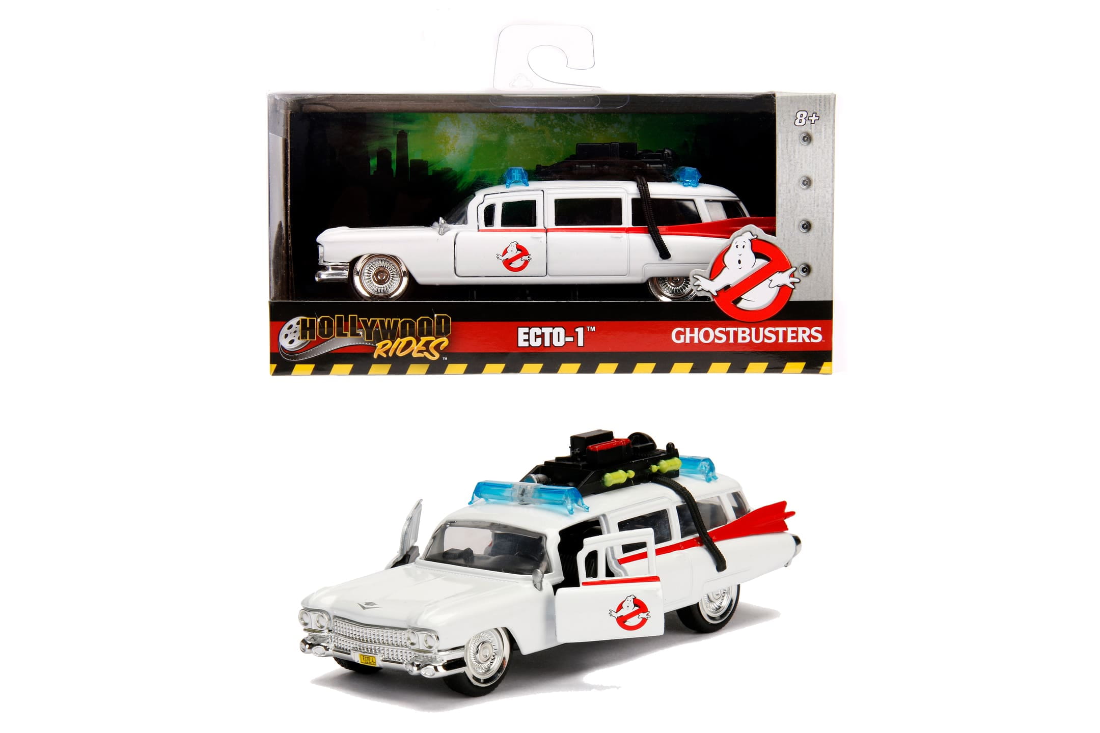Jada Ecto-1 Ghostbusters 1_32 Modellauto Hollywood Rides Sammlerstueck Jada Ecto-1 1_32 Ghostbusters Modellauto aus der Hollywood Rides Serie