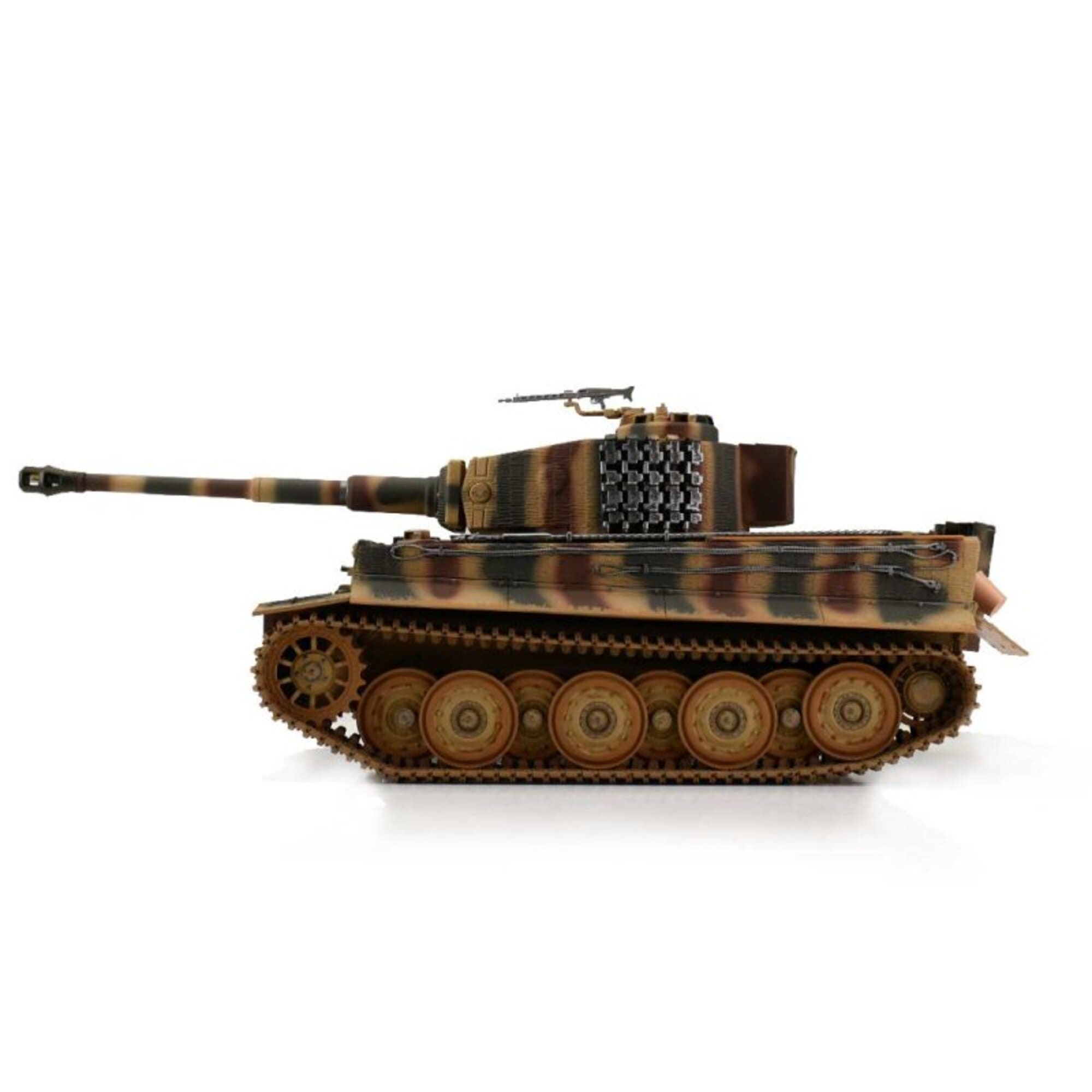 Torro Tiger 1 1_16 RC Panzer Spaete Ausfuehrung Tarn mit Metallketten und IR-Battlesystem