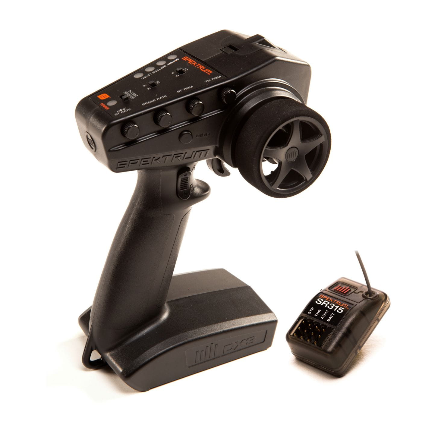 Spektrum DX3 RC Fernsteuerung mit SR315 Empfaenger fuer RC-Autos und Boote_