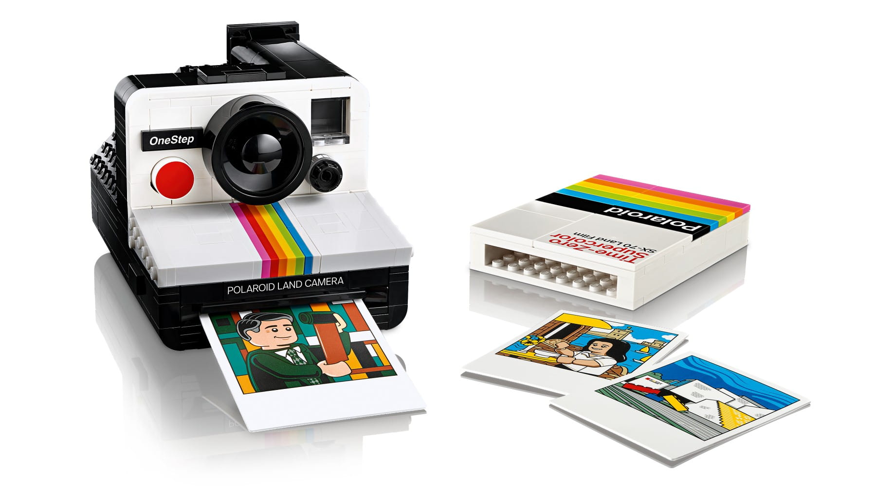 LEGO IDEAS Edition Polaroid Kamera OneStep SX-70 Sofortbildkamera LEGO IDEAS Edition Polaroid Kamera OneStep SX-70 Sofortbildkamera