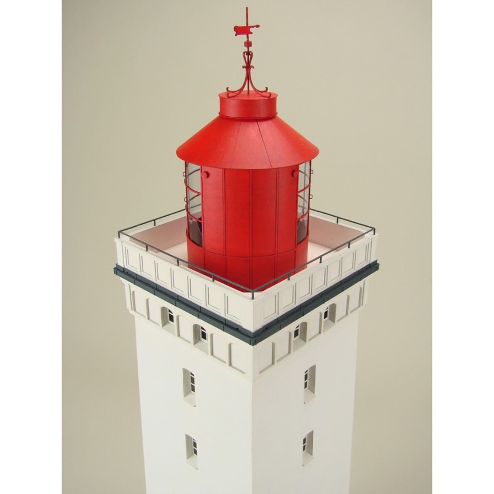 Leuchtturm Rubjerg Knude Kartonbausatz 1_72 mit LED-Beleuchtung