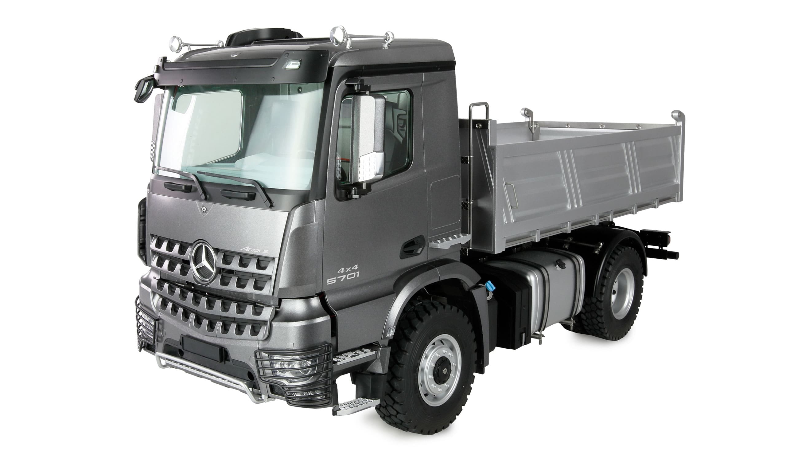 Mercedes-Benz Arocs 4x4 Muldenkipper 1_14 RTR in Anthrazit