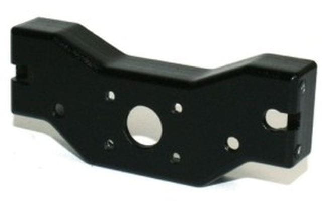 Lesu 1_14 Traverse hinten Tiefgekroepft Alu schwarz - RC-Zubehoer