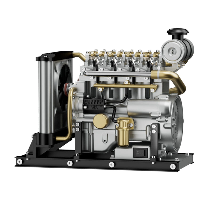 Thicon Diesel-Motor 4-Zylinder Metall, Bausatz