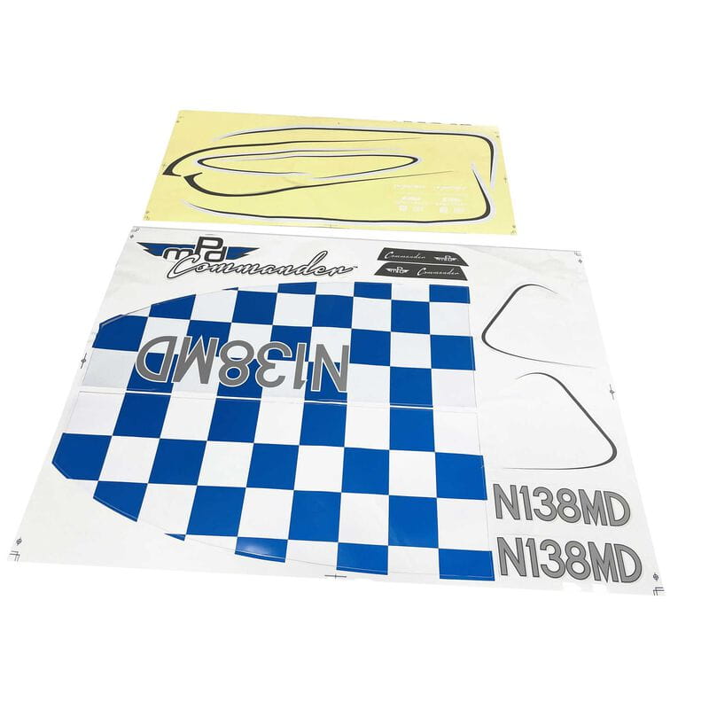 E-flite Decal sheet_ Commander mPD 1.4m - RC-Zubehoer