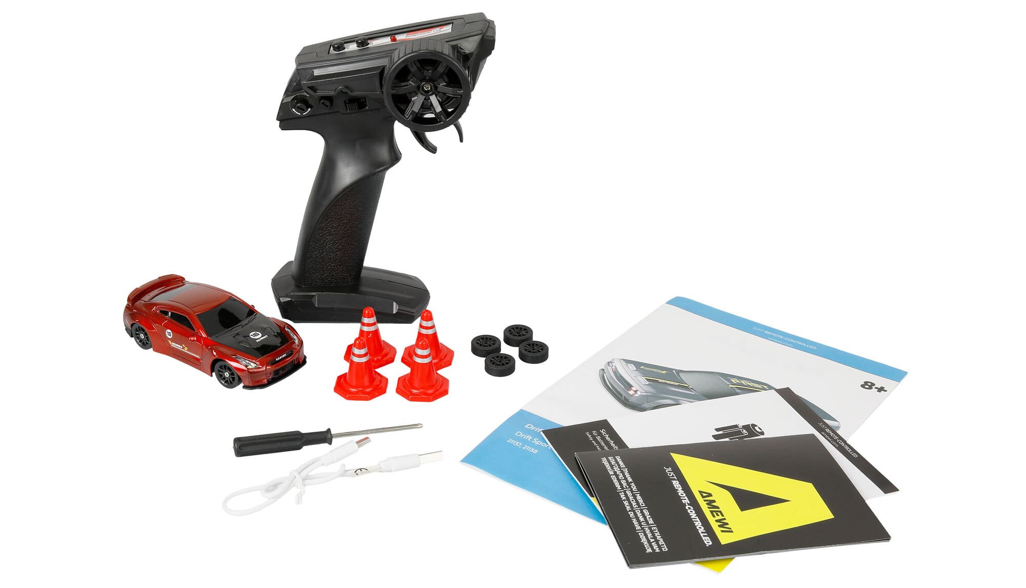 Drift Sport GTR 1_43 RTR in Rot mit Gyro und LED-Beleuchtung