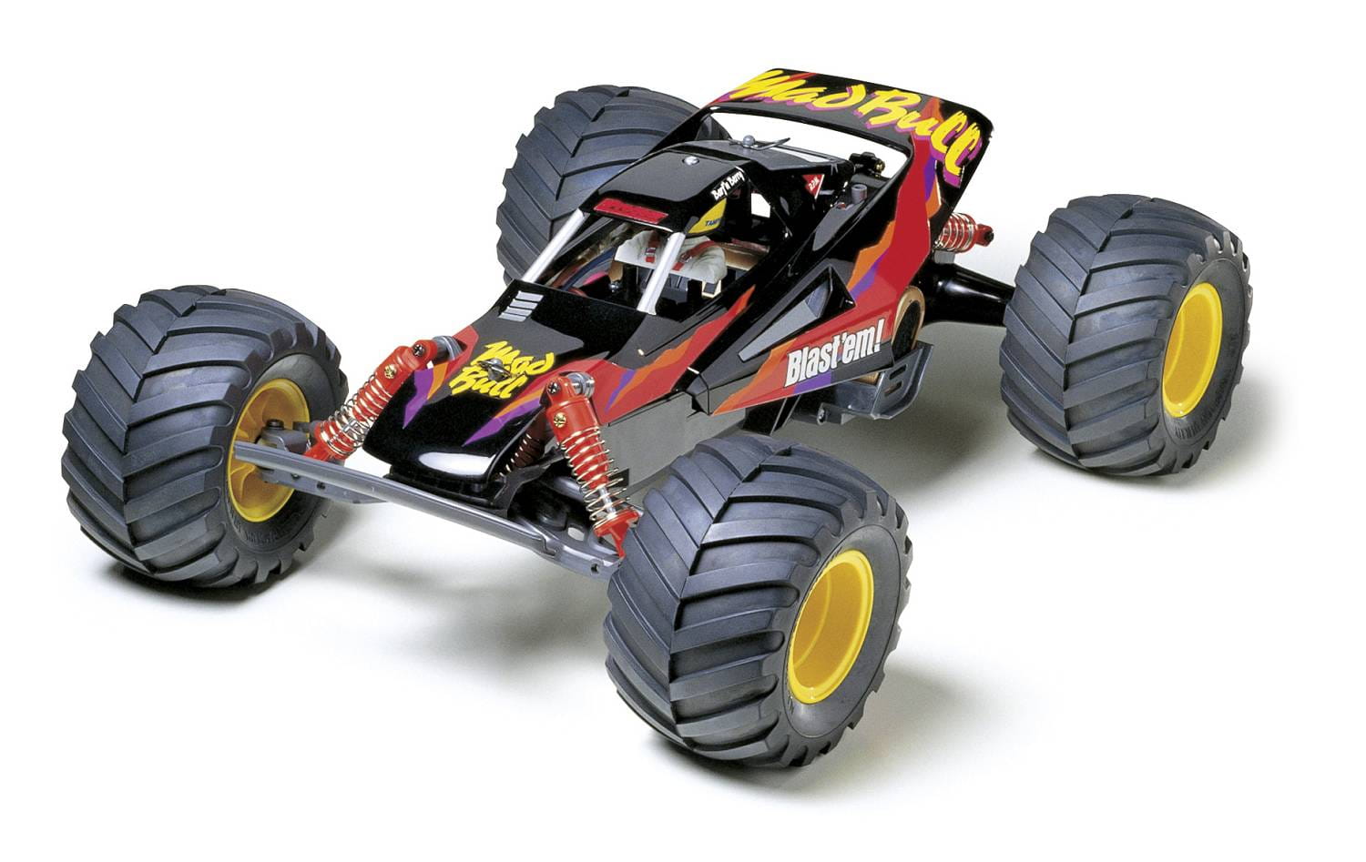 Tamiya 1:10 RC Mad Bull 2WD Monster Elekto Buggy Komplett Set