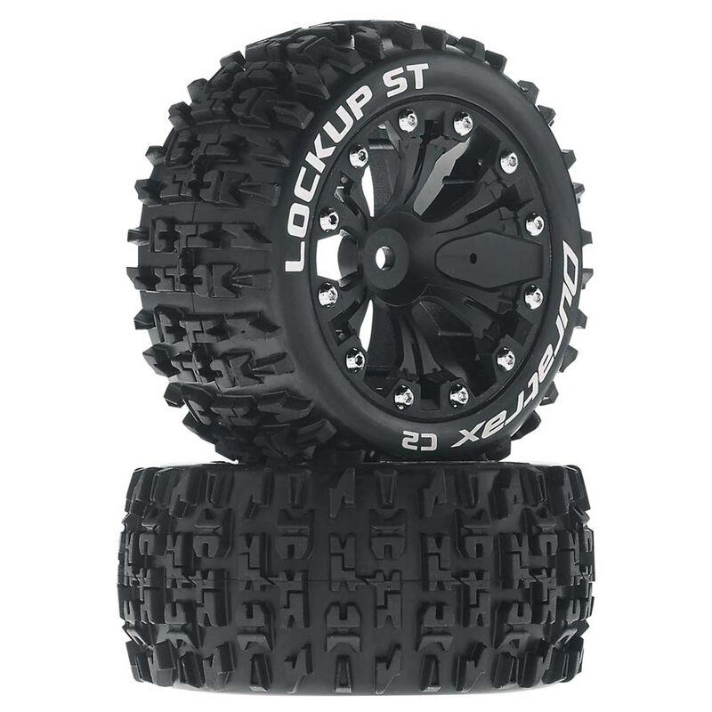Duratrax Reifen Lockup ST 2.8 2WD Mounted Rear Black _2_ - RC-Zubehoer
