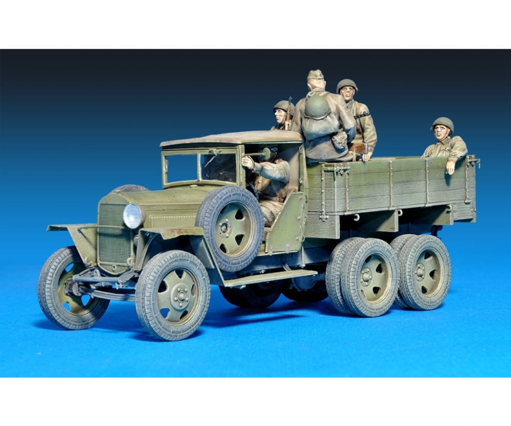 Plastikmodellbau von Miniart 1-35 gaz aaa transport lkw mod 1941