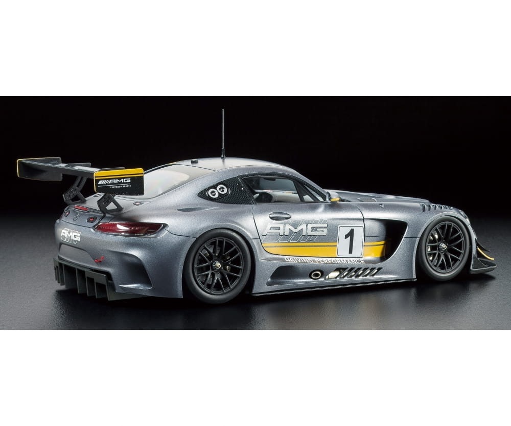 Tamiya 1_24 Mercedes-AMG GT3 Modellbausatz mit detaillierter Karosserie und Innenraum