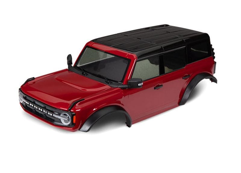 Traxxas Karosserie 2021 Ford Bronco Rot Lackiert _ Anbau-Teile - RC-Zubehoer
