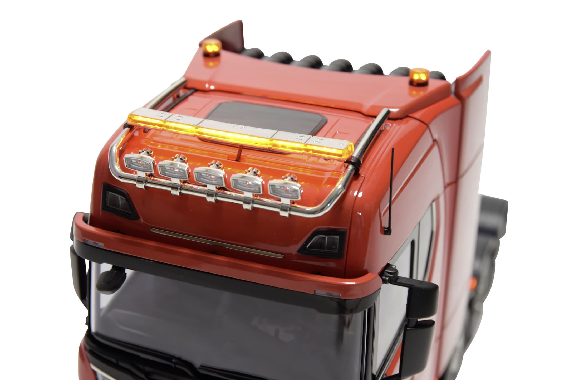 Carson RC Truck Beleuchtung Warnbalken Strobo Set Scania SLT8x4 Schwerlast 1:14 Carson RC Truck Beleuchtung Warnbalken Strobo Set Scania SLT8x4 Schwerlast 1:14