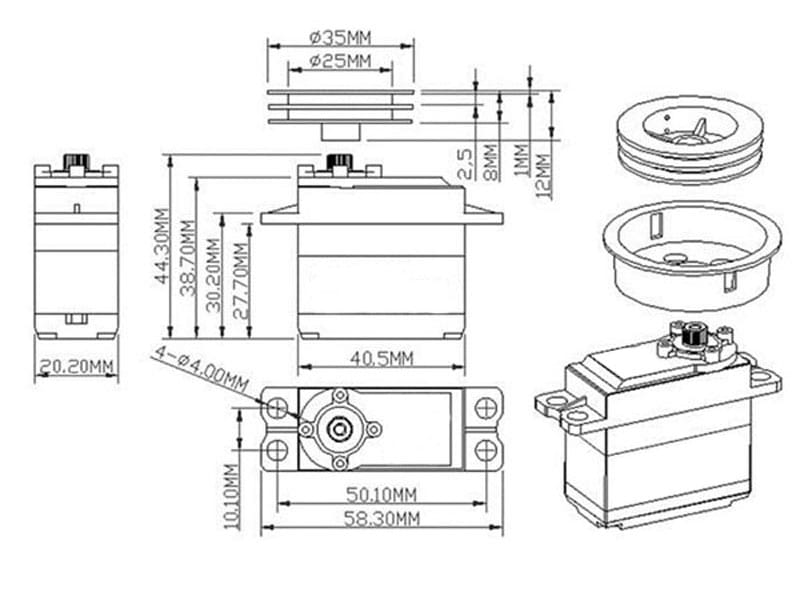 Krick Servo Windforce 1406MG Digital Segelwinde