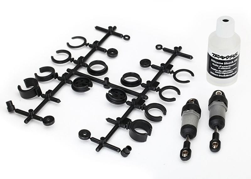 Traxxas Ultra-Daempfer grau kurz _Vorspann-Clips _2_ - RC-Zubehoer