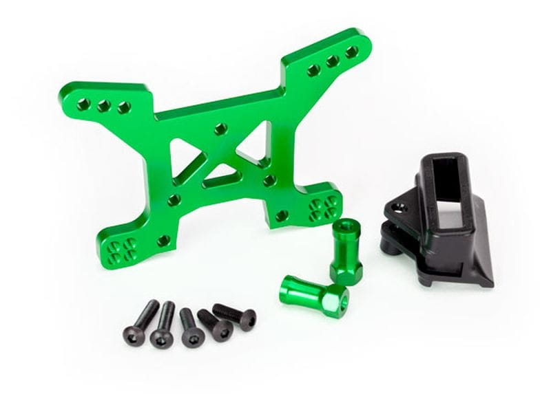 Traxxas Alu Daempferbruecke vo gruen eloxiert - RC-Zubehoer