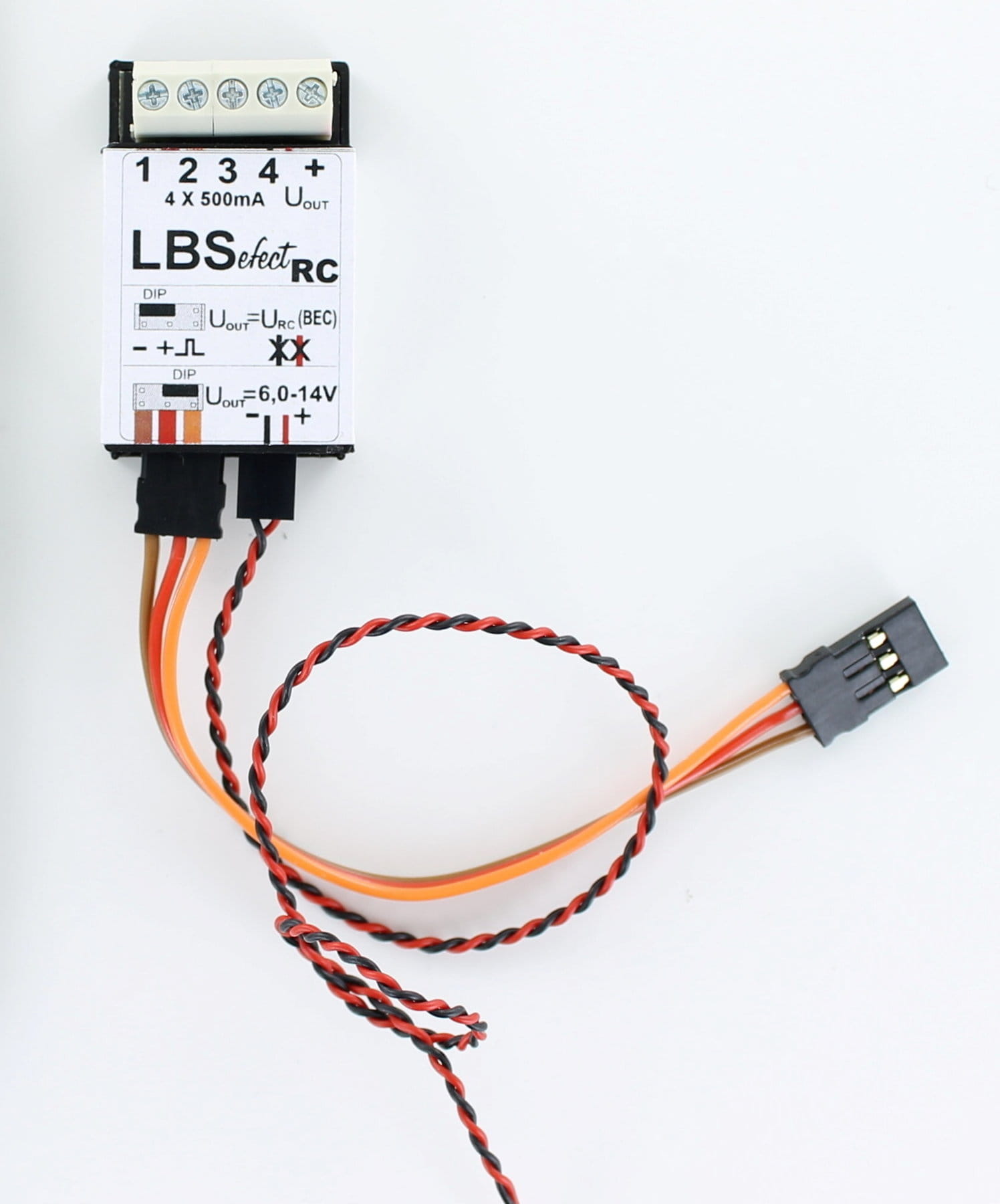 Carson Universal Lichtmodul LBS15 4x350mA BEC 5V/DC 6-14V Carson Universal Lichtmodul LBS15 4x350mA BEC 5V_DC 6-14V - RC-Zubehoer