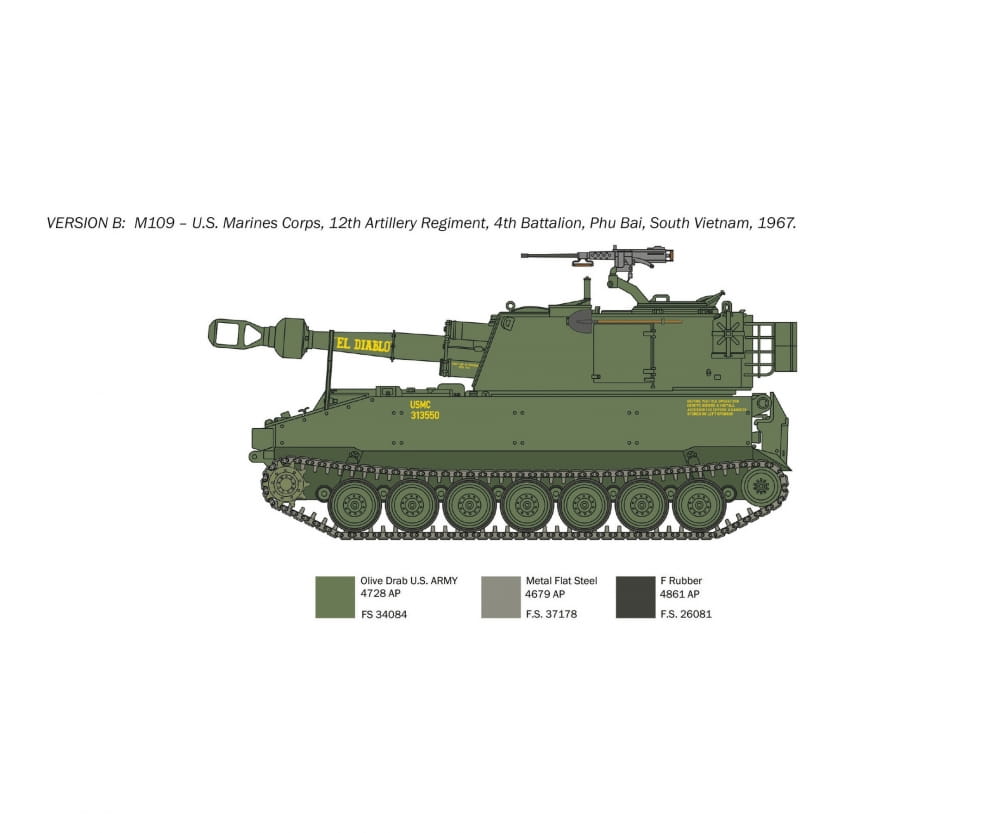 Italeri 1:35 M-109/A2-A3G Haubitze