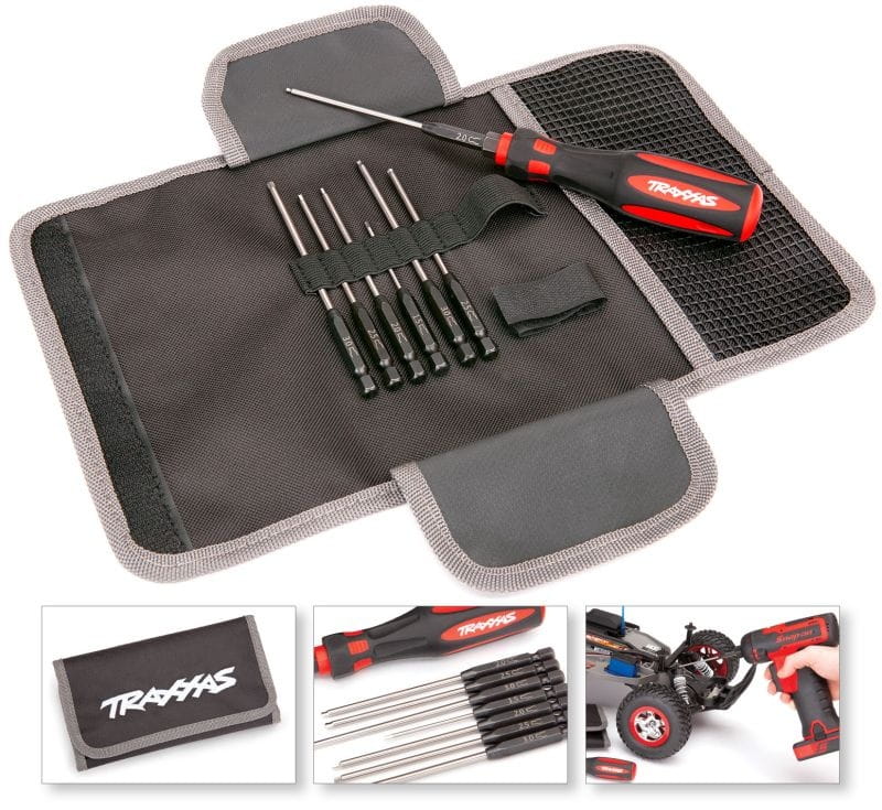 Traxxas Speed-Bit Master-Set, Innensechskant 7teilig 1/4Zoll + Griff Traxxas Speed-Bit Master-Set, Innensechskant 7teilig 1/4Zoll + Griff