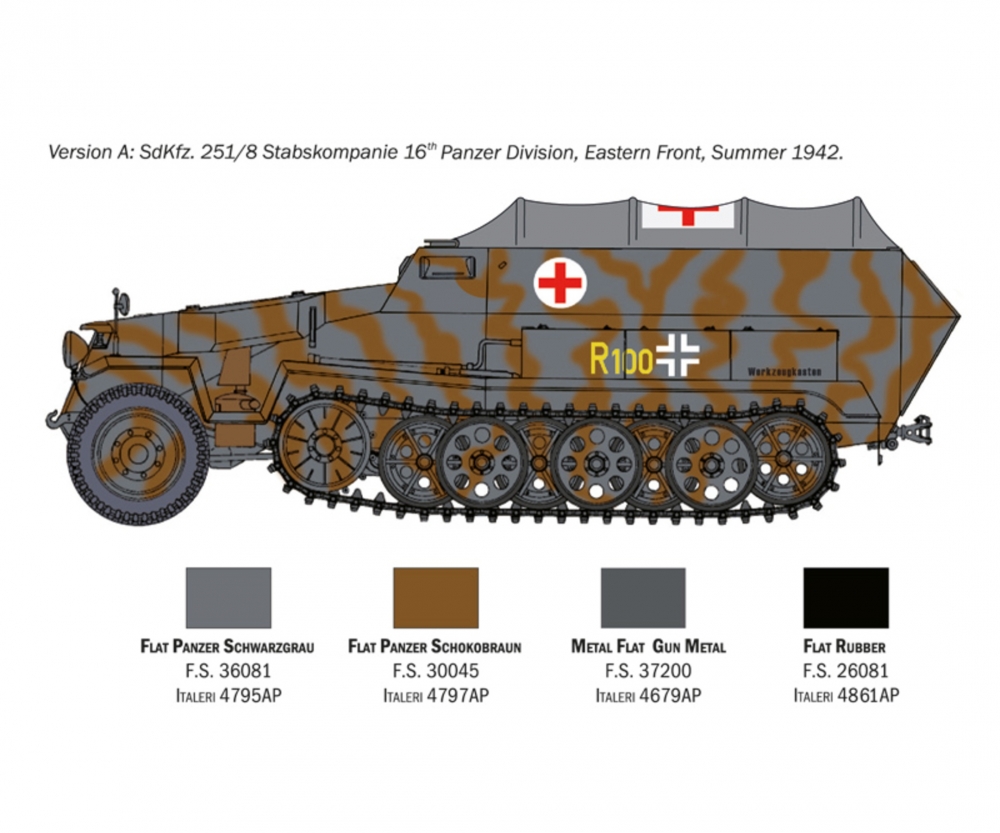 Italeri 1:72 Sd.Kfz. 251/8 Ambulance