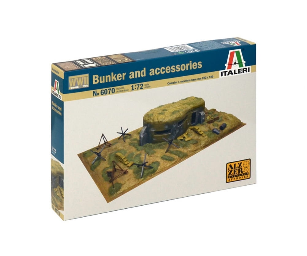 Italeri 1:72 WWII - Zubehörteile und Bunker