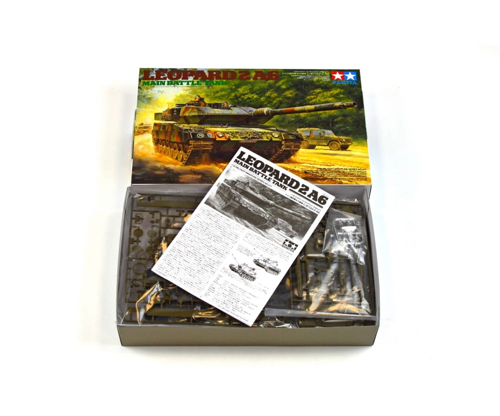 Tamiya Bundeswehr Leopard 2A6 Panzer 1:35 Plastik Modellbau Militär Bausatz