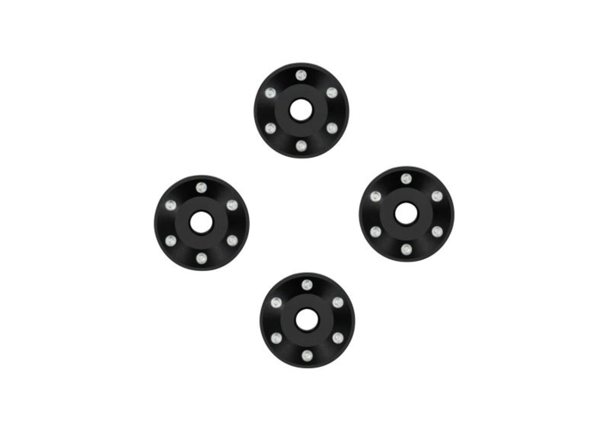 Traxxas Pro Scale Felgen-Scheiben Alu schwarz _4_ fuer Maxx Slash fuer RC Modelle