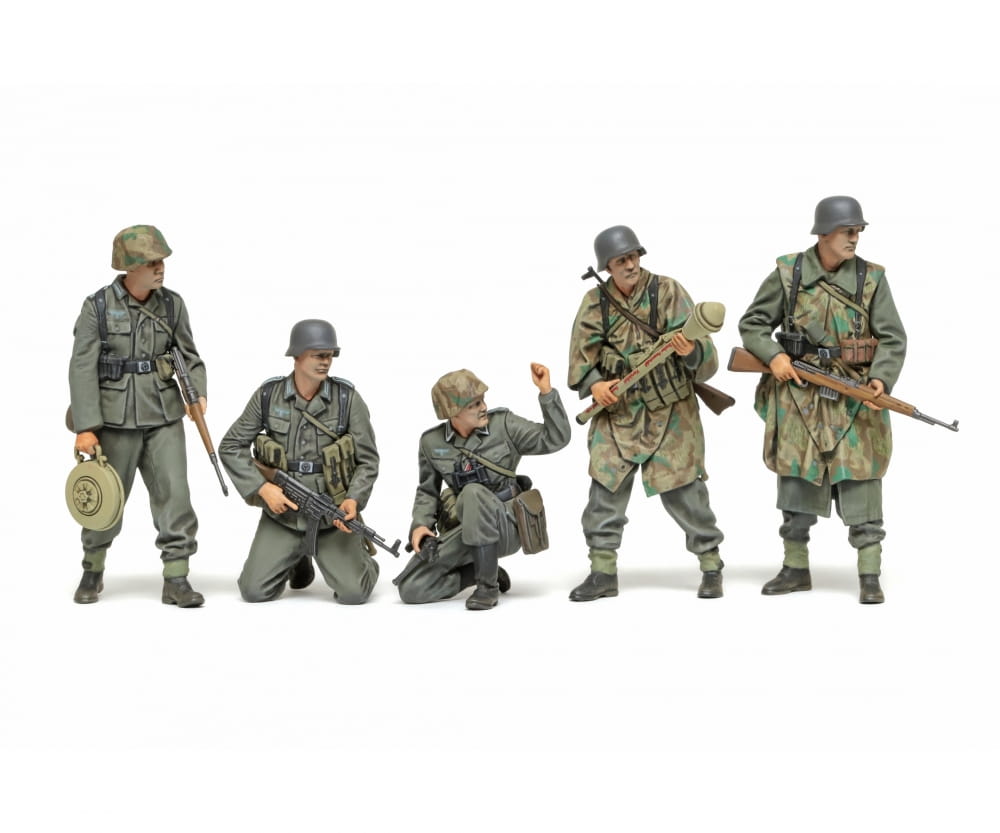 Tamiya 1:35 Figuren Set Deutsche Infanterie 1943-45 (5) Plastik Modellbausatz