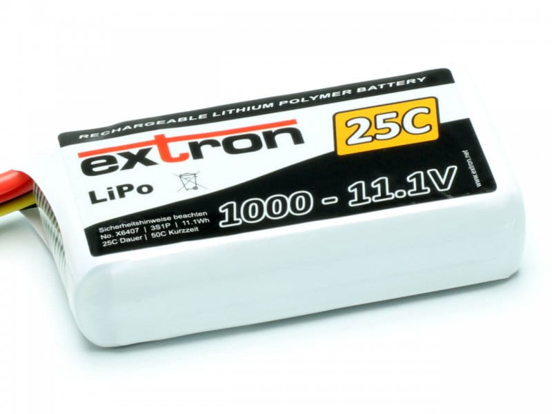 Extron LiPo Akku Extron X2 1000 - 11_1V _25C _ 50C_ - RC-Zubehoer