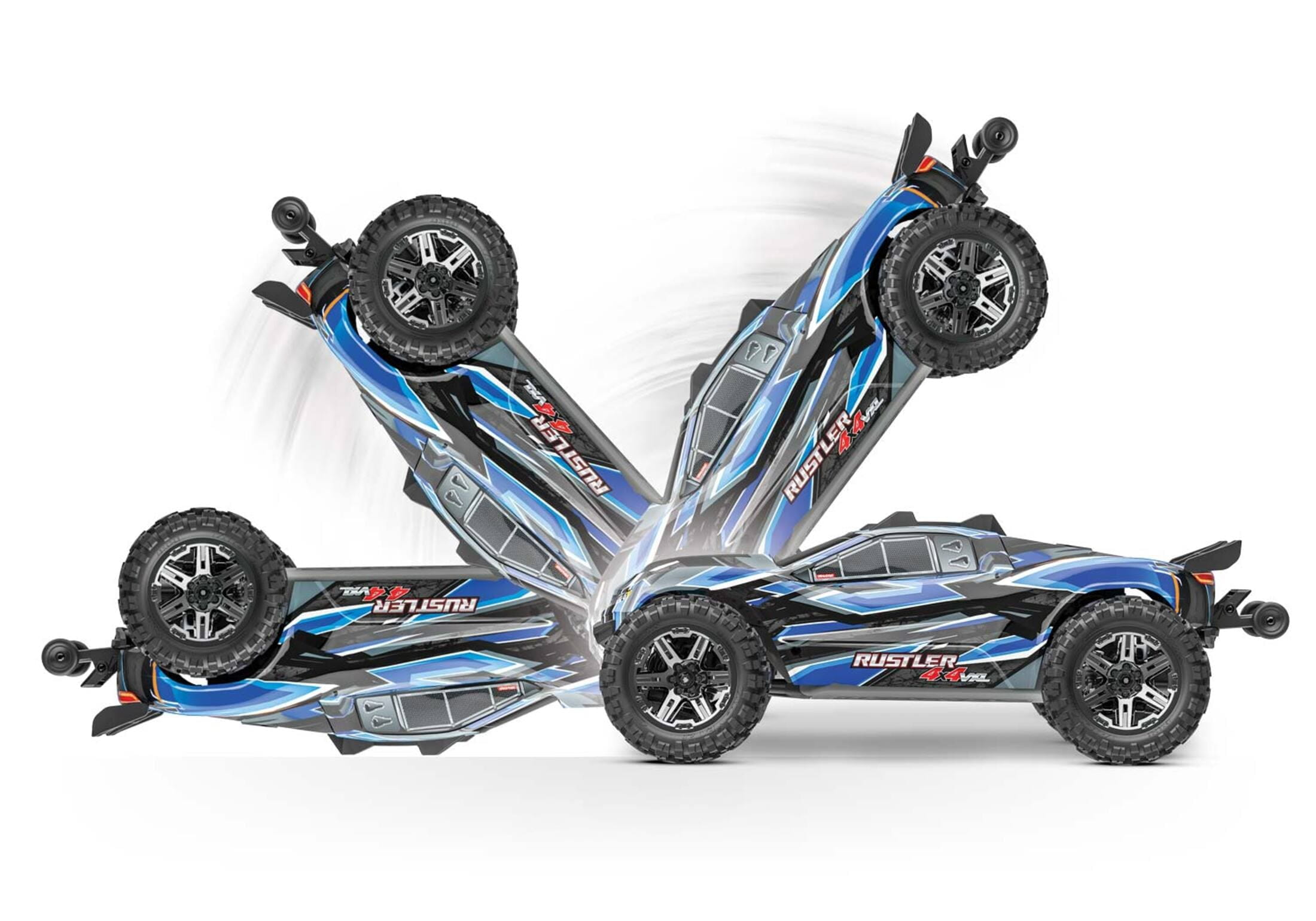 Traxxas RC Rustler 4x4 VXL HD RTR blau Traxxas RC Rustler 4x4 VXL HD RTR blau