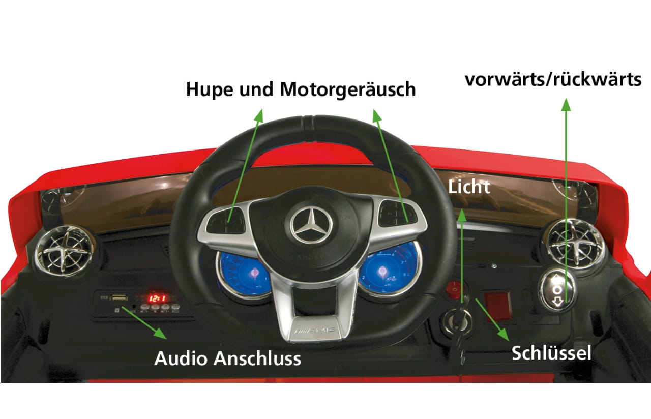 Jamara Ride-on Mercedes SL65 rot 12V