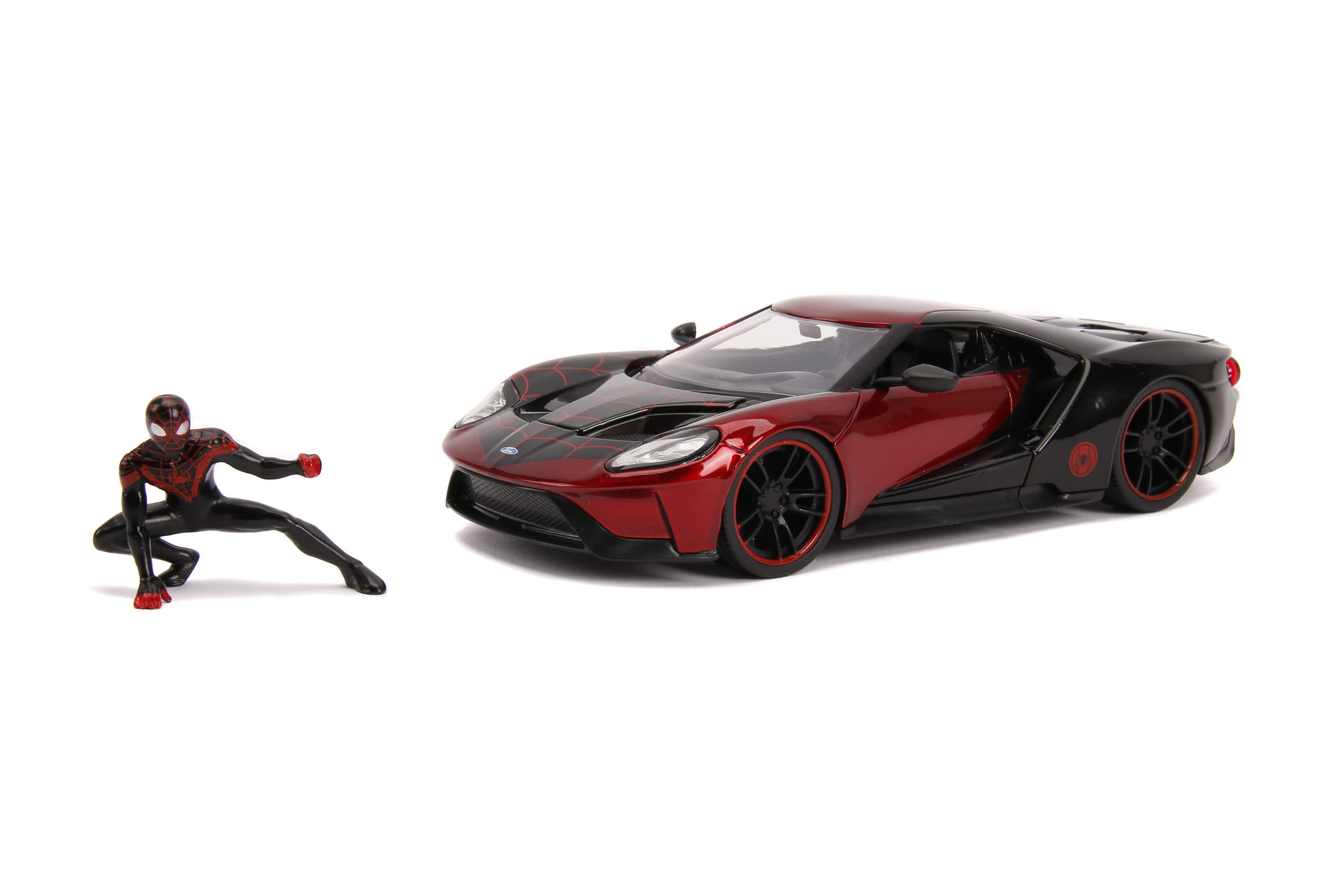 Jada Marvel 2017 Ford GT 1:24 Modellauto Ro-schw.