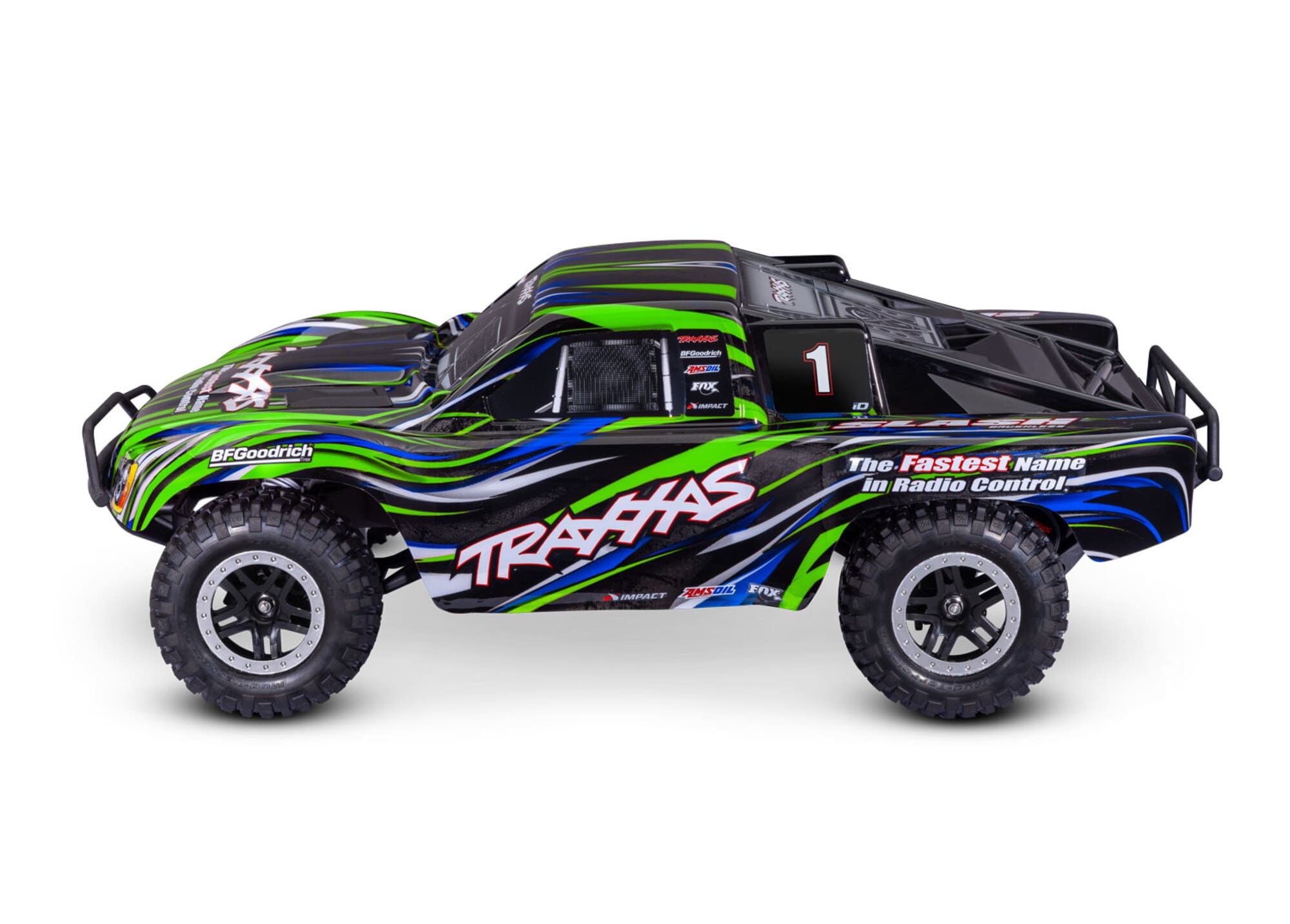 Traxxas Slash 2WD BL-2S 1_10 Short Course RC Truck in Gruen