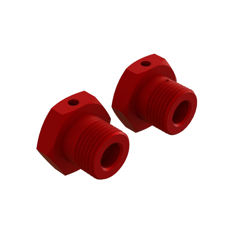 Arrma Aluminum Wheel Hex 17mm Red _2_ - RC-Zubehoer