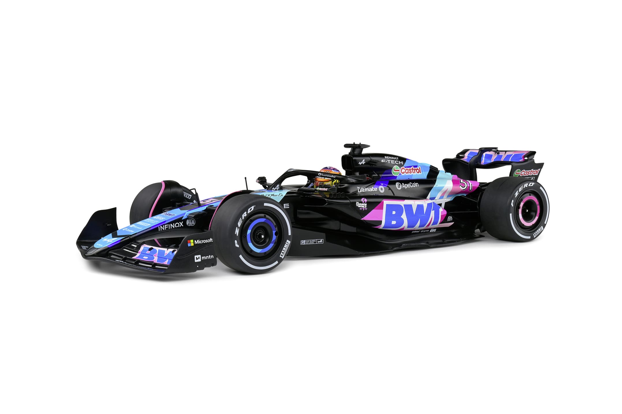 Solido 1_18 Alpine F1 Team A524 blau Modellauto - RC-Zubehoer