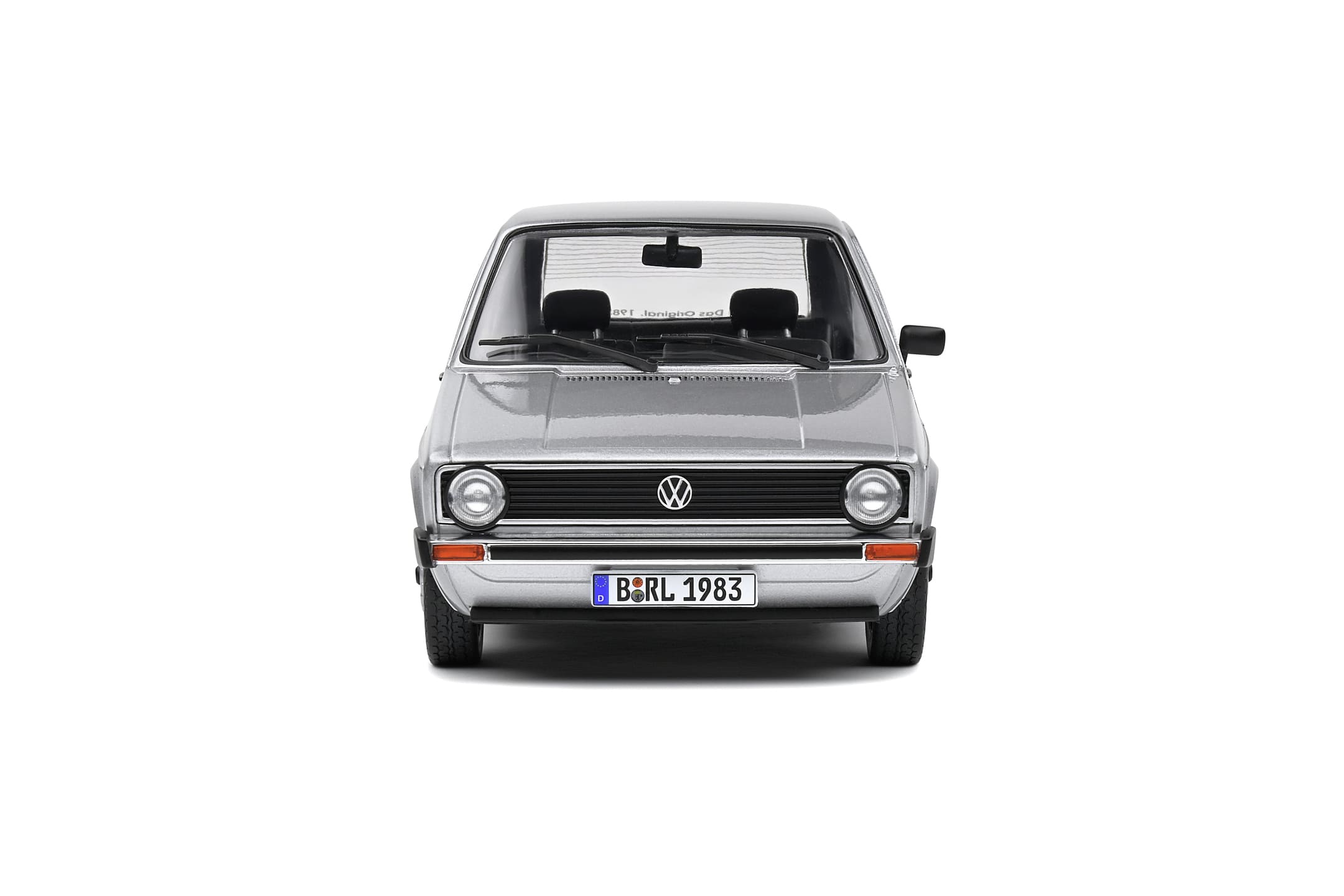 Volkswagen Golf L Modell 1_18 Silber 1983_ Die-cast Metall_ bewegliche Tueren