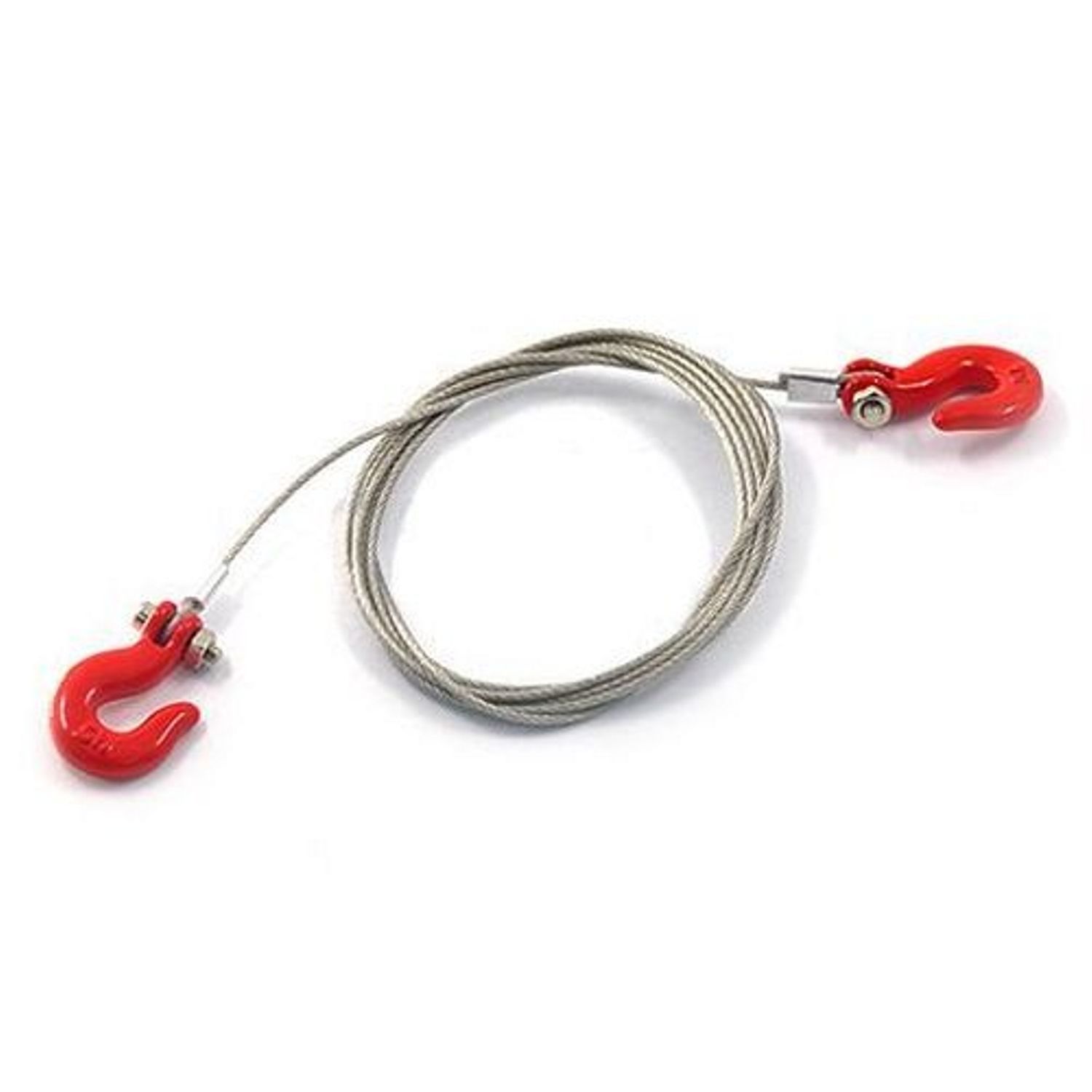 Thicon Scale Haken aus Metall rot pulverlackiert mit Stahlseil - RC-Zubehoer