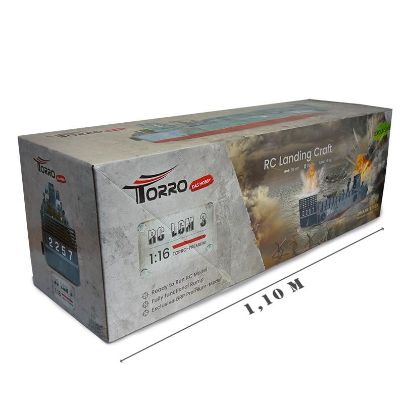 Torro RC Landungsboot LCM 3 Normandy 1944 Omaha Beach Torro RC Landungsboot LCM 3 Normandy 1944 Omaha Beach